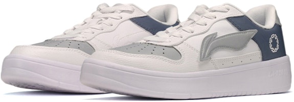 【定制球鞋】LiNing李寧 荊棘花紋 拼色 低幫 板鞋 男款 灰藍 Lookbook 【定制球鞋】LiNing李寧 荊棘花紋 拼色 低幫 板鞋 男款 灰藍