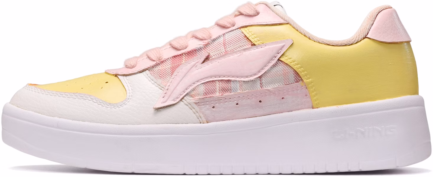 custom-shoes-li-ning-low-top-yellow-pink-romance