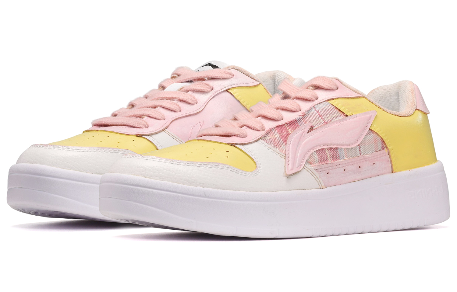 Lookbook 리닝 커스텀 로우탑 '옐로우 핑크 로맨스' (Li-Ning Custom Low-top 'Yellow Pink Romance') AGCQ455-2(TeamE-男款粉色浪漫黄粉)