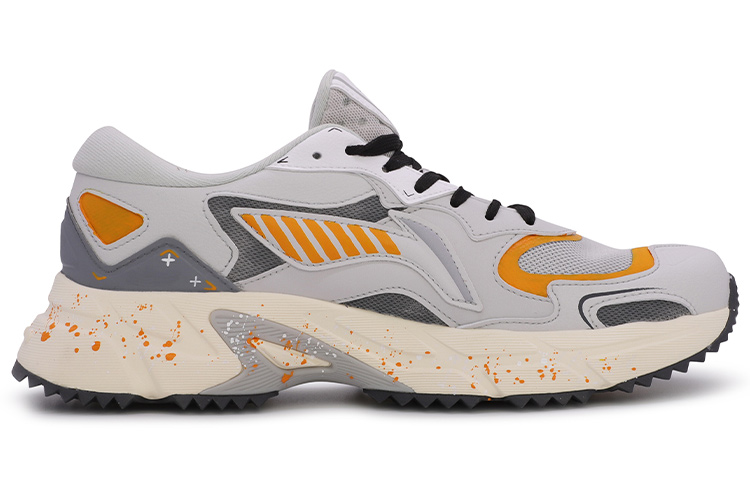 Order 李寧カスタムシューズ「サイバーパンク・グラフィティ」オレンジ/グレー ARLR003-4(TeamM-男款线条橙灰)