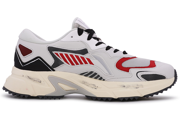 Order 리닝 로우탑 러닝 '하치조지마 코랄 사이버펑크' (커스텀) ARLR003-4(TeamM-男款八重山珊瑚红灰)