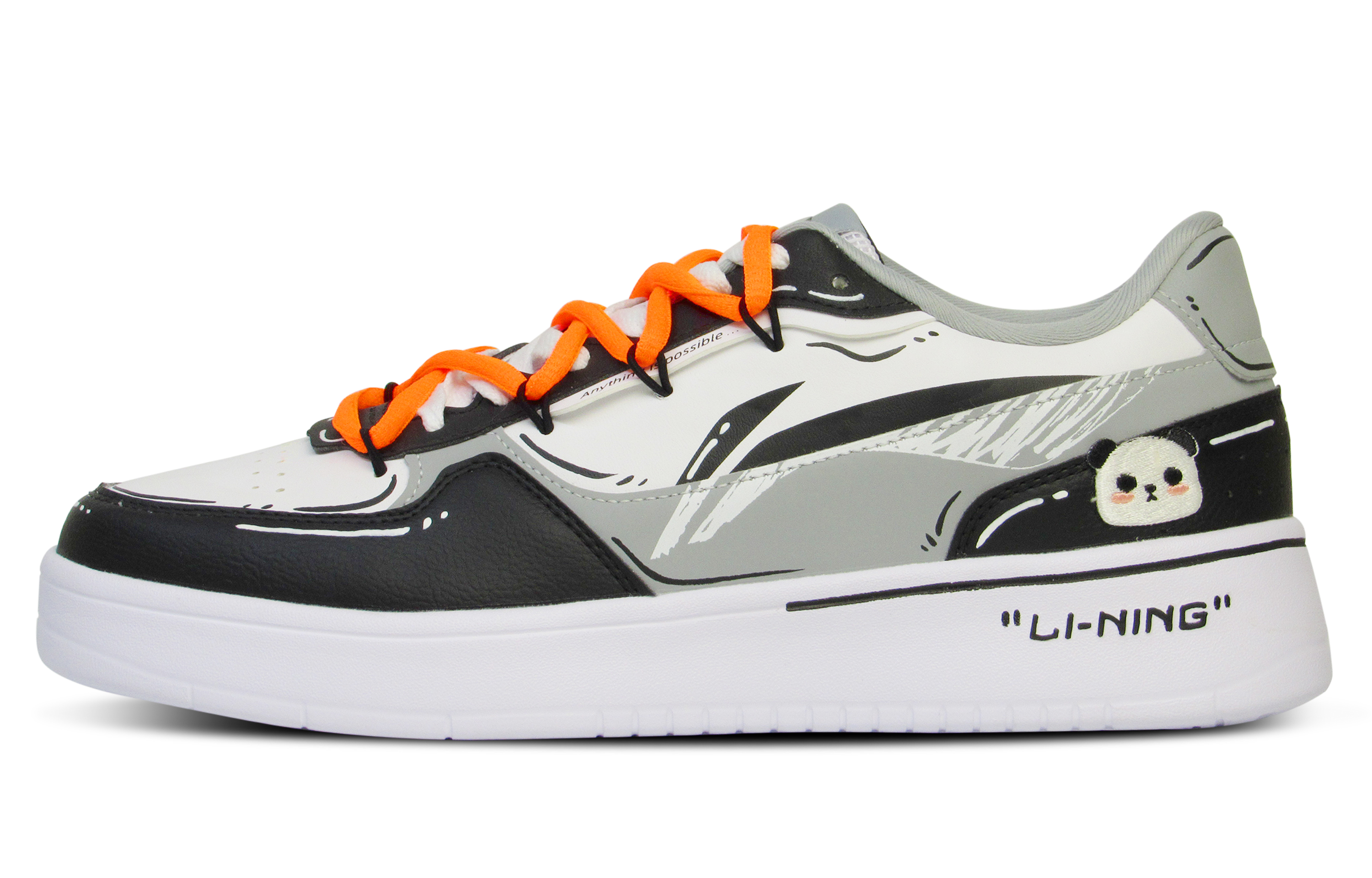 [Custom Shoes] Li-Ning Low 'Panda White Black Orange'