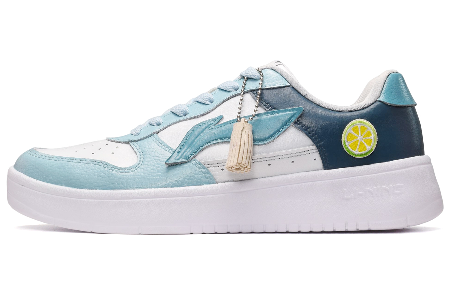 Buy [Kasut Custom] Li-Ning Low 'Garam Laut Lemon Biru Putih' AGCQ455-2(TeamE-男款海盐柠檬蓝白)