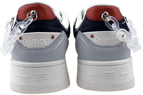 리닝 커스텀 로우탑 '그레이 화이트 체인' (선물상자 디자인) AGCR317-2(Team叁-男款复古灰白S-BOX) Details for 리닝 커스텀 로우탑 '그레이 화이트 체인' (선물상자 디자인) AGCR317-2(Team叁-男款复古灰白S-BOX)