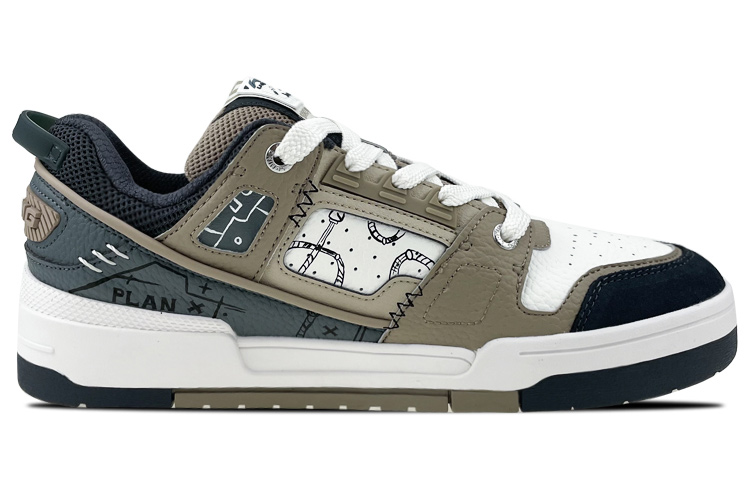 Lookbook [Sepatu Custom] Li-Ning Low Top 'Abu Hijau' AGCR297-4(Team叁-男款科技灰绿S-BOX)