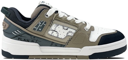 【定制球鞋】LiNing李寧 低幫 板鞋 男款 灰綠 Lookbook 【定制球鞋】LiNing李寧 低幫 板鞋 男款 灰綠