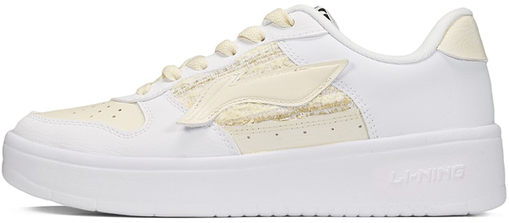 custom-shoes-li-ning-low-top-milk-yellow-tweed-patchwork