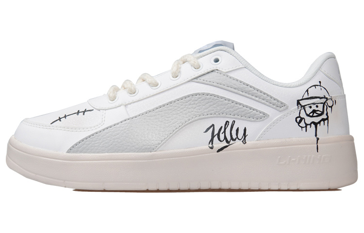 [Custom Shoes] Li-Ning Low Top 'Nightmare Before Christmas White Grey'