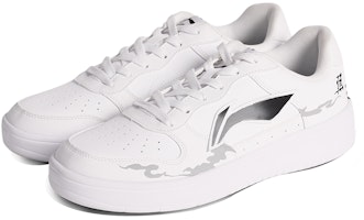 【定制球鞋】 LiNing李寧 煙雨 國風山水 水墨 防滑耐磨 低幫 板鞋 男款 白黑 Lookbook 【定制球鞋】 LiNing李寧 煙雨 國風山水 水墨 防滑耐磨 低幫 板鞋 男款 白黑