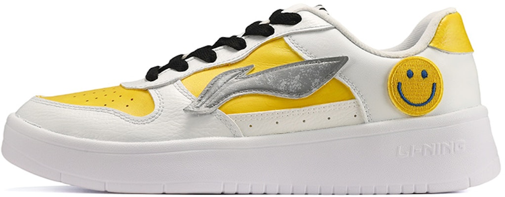 Zapatillas Li-Ning 'Smiley Patch' Amarillo Blanco Gris AGCQ455-2(TeamE-男款笑脸布贴黄白灰) Buy Zapatillas Li-Ning 'Smiley Patch' Amarillo Blanco Gris AGCQ455-2(TeamE-男款笑脸布贴黄白灰)