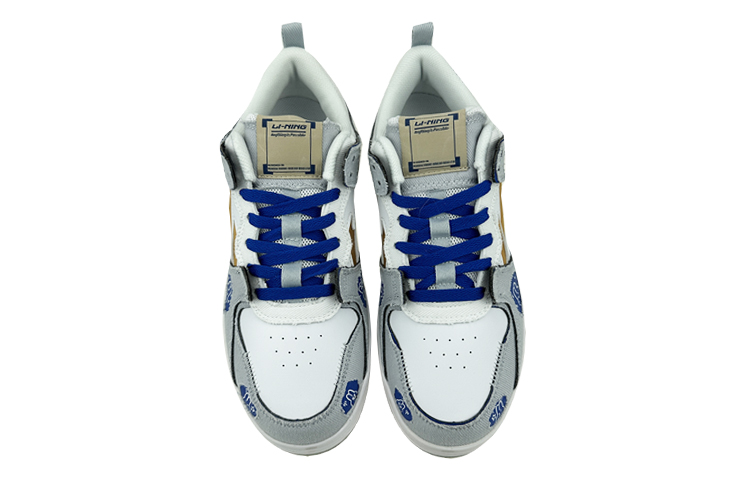 Shop 李寧カスタムローカット「白/グレー」 AGCR313-5(Team叁-男款撕撕乐兔子QD)