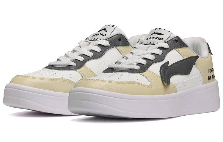 Lookbook [Zapatillas Personalizadas] Li-Ning Low Top 'Graffiti de Lápiz Amarillo' AGCQ455-2(TeamE-男款黄色彩铅黄白灰)