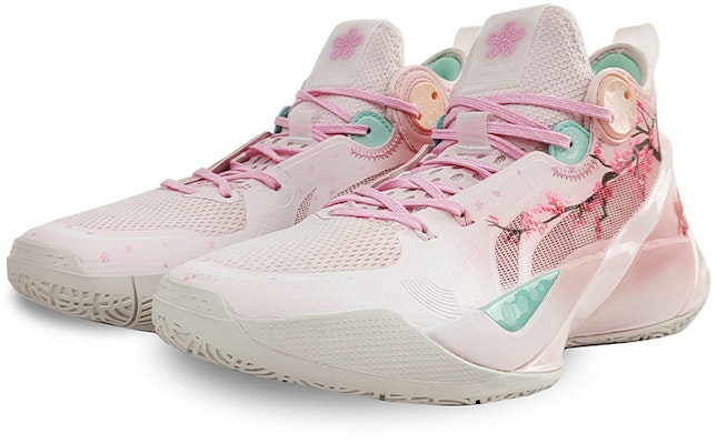 리닝 커스텀 핑크화이트 미드 농구화 (Li-Ning custom pink/white mid basketball shoes) ABAS069-1(TeamG-男款寒梅) Lookbook 리닝 커스텀 핑크화이트 미드 농구화 (Li-Ning custom pink/white mid basketball shoes) ABAS069-1(TeamG-男款寒梅)