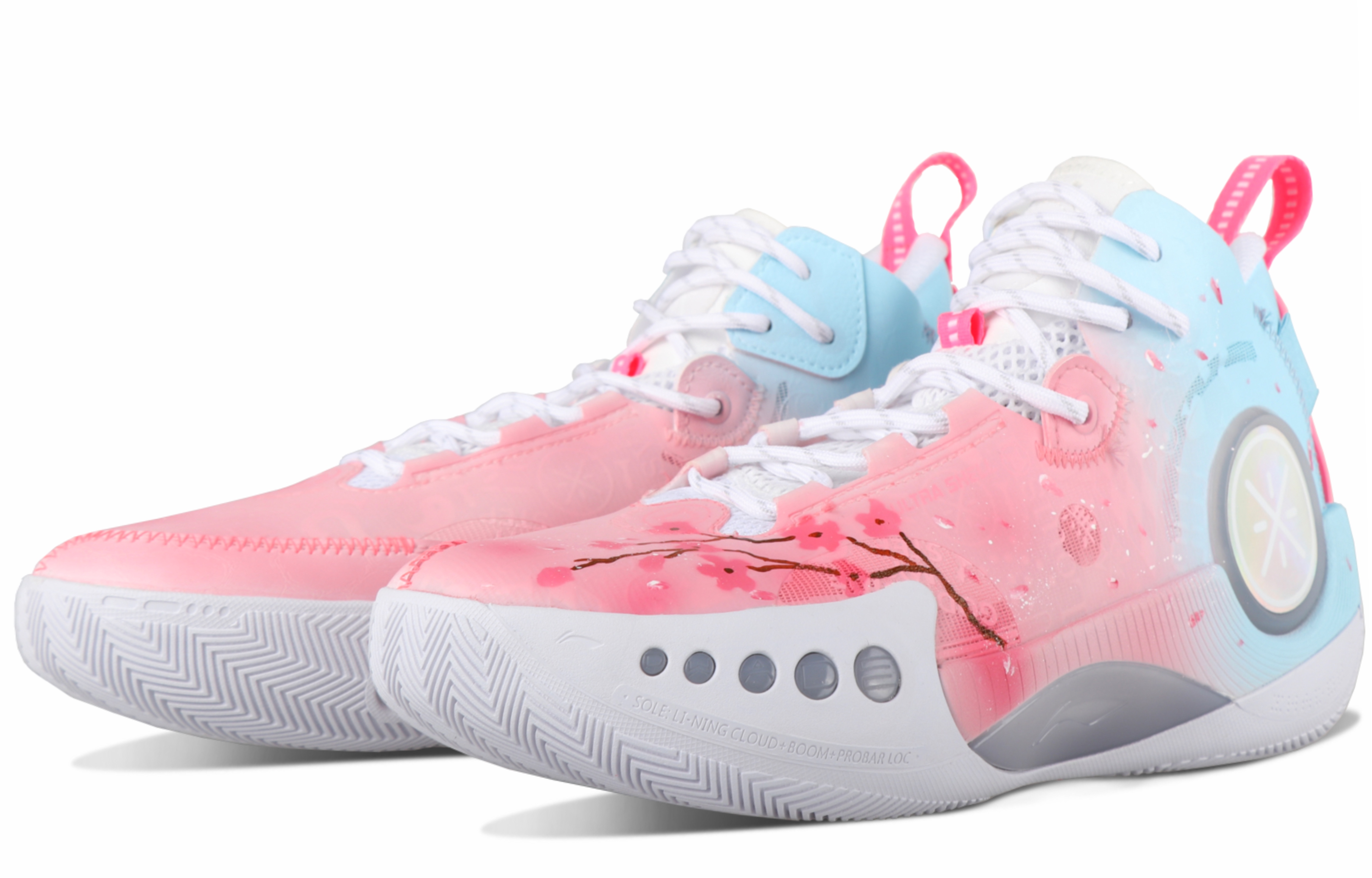 Lookbook [定制鞋] 李宁 Phantom 3 '樱花渐变' ABPR049-1(TeamSix-男款-樱花)