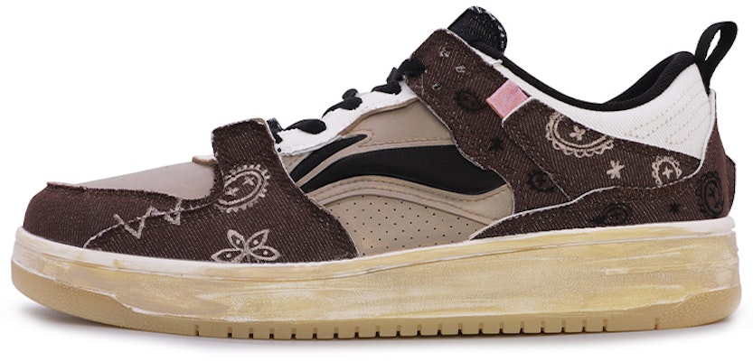 리닝 프로 '화이트 브라운 그래피티' (커스텀 슈즈) AGCR313-3(TeamM-男款撕撕腰果花) Buy 리닝 프로 '화이트 브라운 그래피티' (커스텀 슈즈) AGCR313-3(TeamM-男款撕撕腰果花)