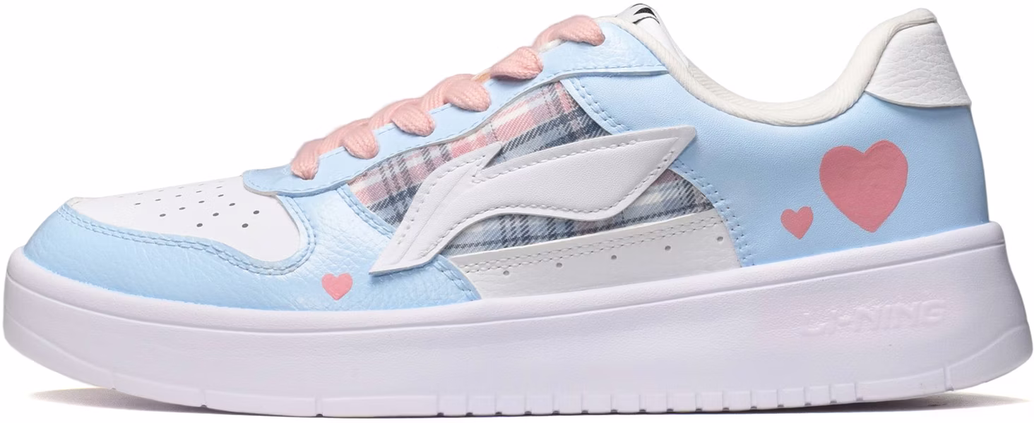 custom-shoes-li-ning-retro-high-street-plaid-heart-pink-white-blue