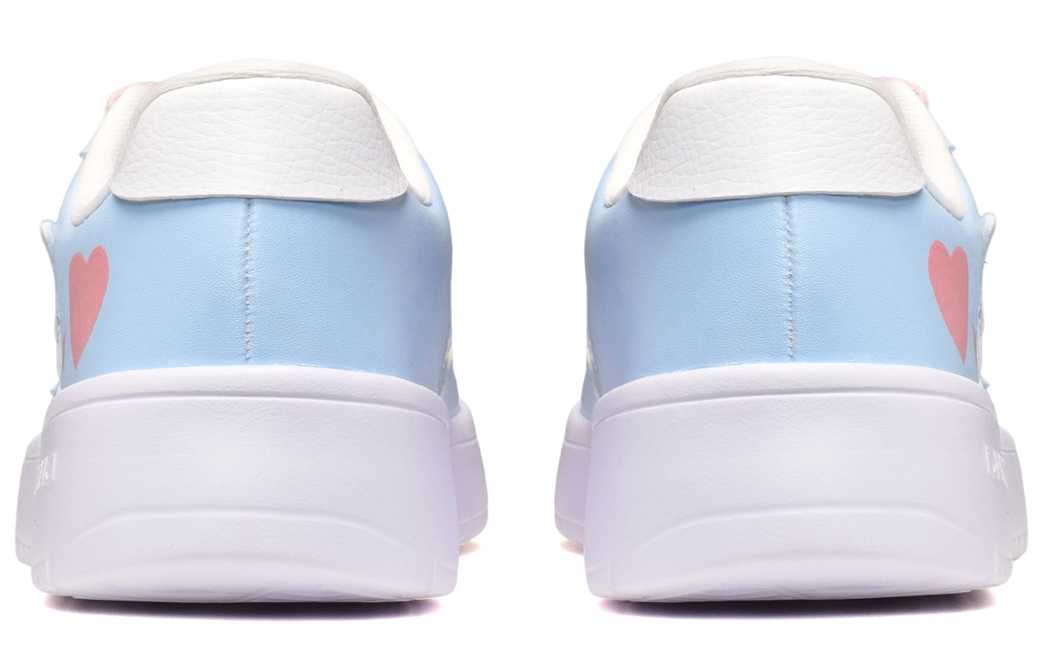 Shop [Sepatu Kustom] Li-Ning Retro High Street 'Plaid Heart Pink Putih Biru' AGCQ455-2(TeamE-男款格纹爱心粉白蓝)