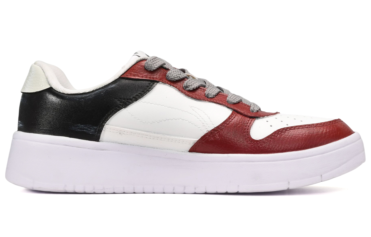 Order [カスタムシューズ] リーニン レトロニット 'ブラック ホワイト レッド フローラル' AGCQ455-2(TeamE-男款针织花朵黑白灰)