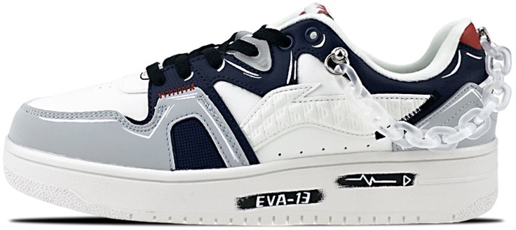 custom-shoes-li-ning-retro-low-top-grey-white-graffiti-and-chains