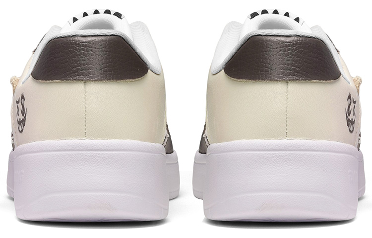 Shop Zapatillas Li-Ning Retro "Graffiti Sonrisa" Blanca/Marrón AGCQ455-2(TeamE-男款鬼脸涂鸦白棕)