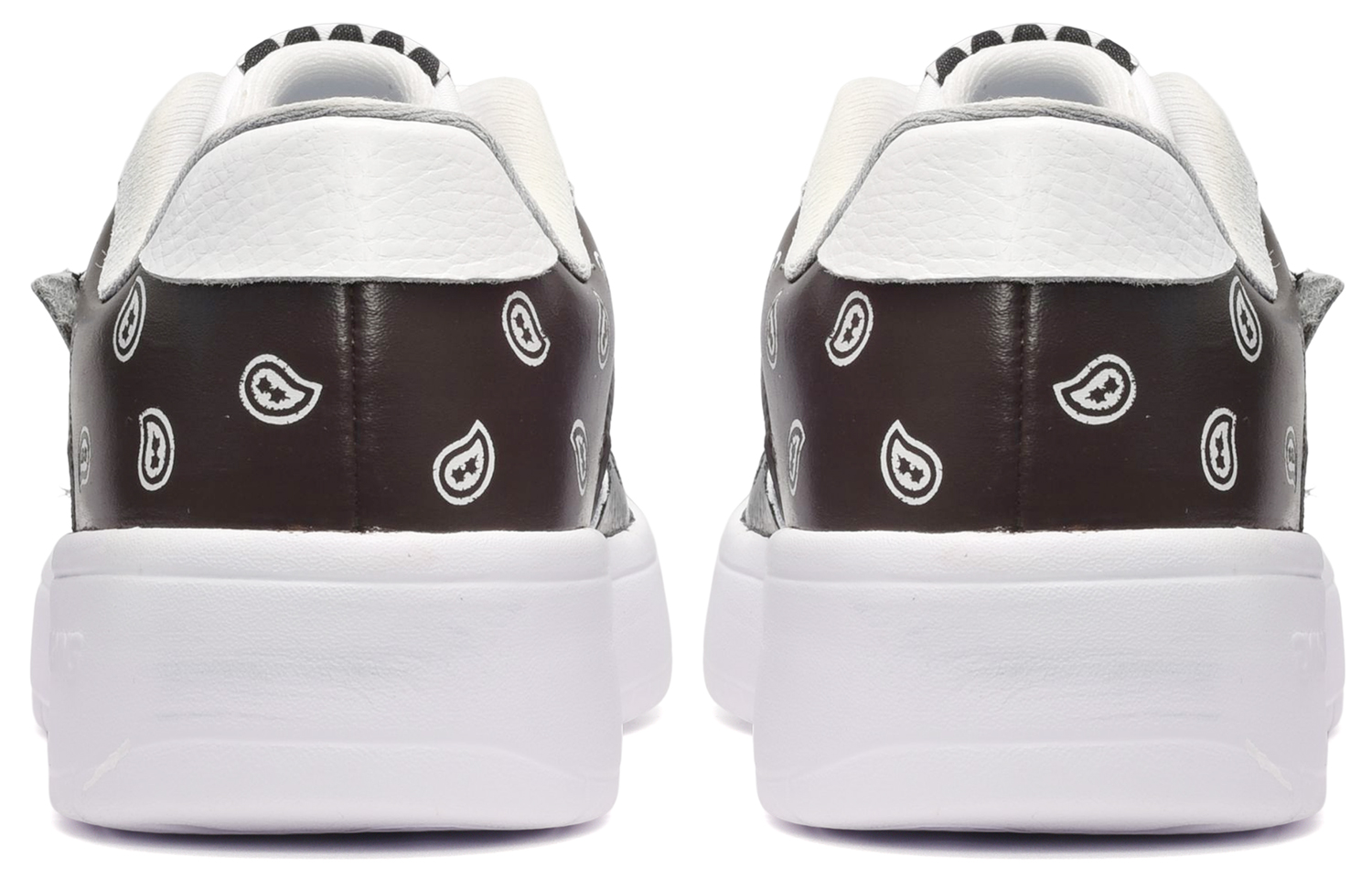 Shop 【定制鞋】李宁复古街头低帮“腰果花黑白棕” AGCQ455-2(TeamE-男款腰果花黑白棕)