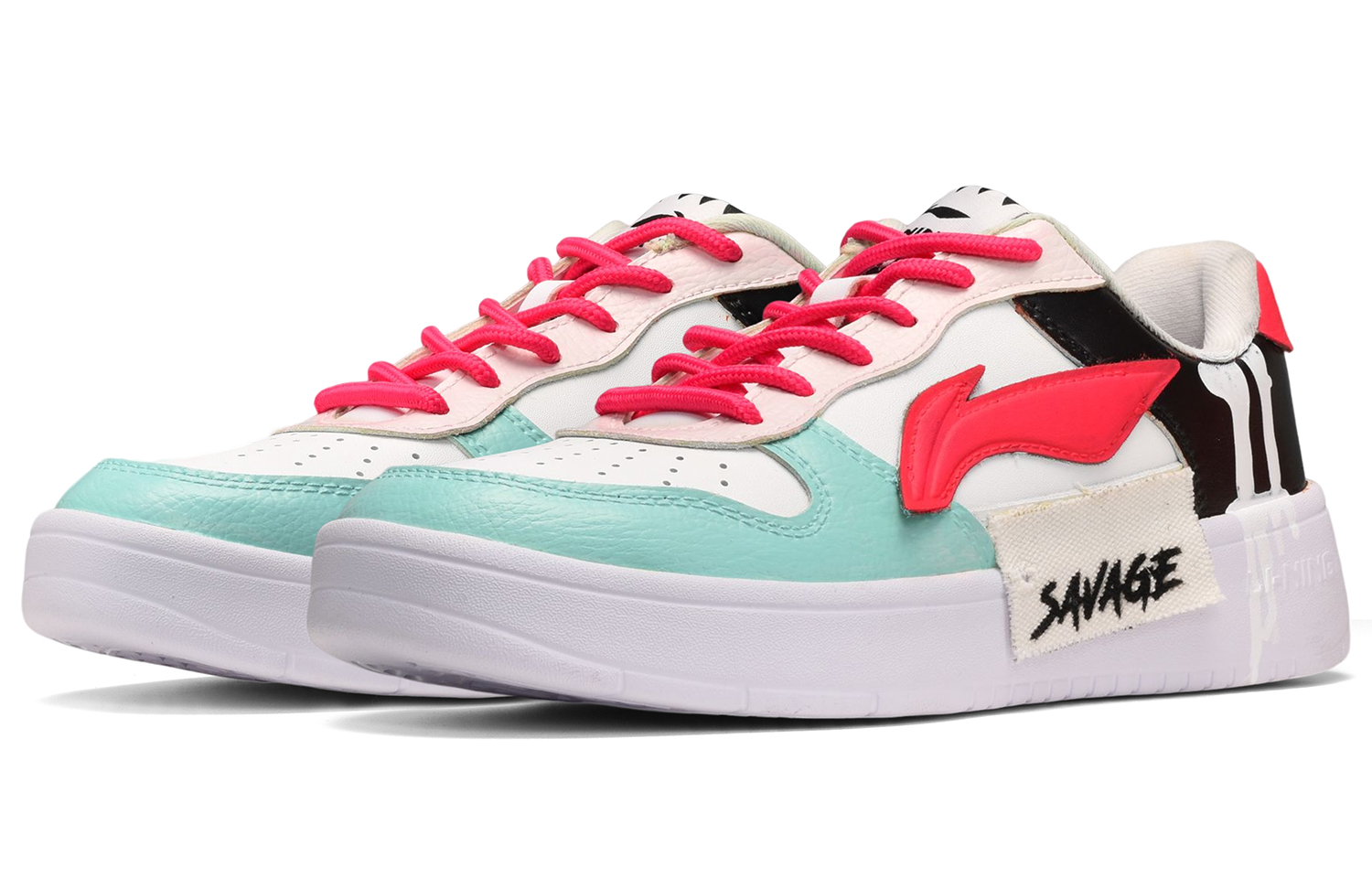 Lookbook [Custom Schuhe] Li-Ning SAVAGE ''Schwarz Rot Blau'' AGCQ455-2(TeamE-男款SAVAGE黑红蓝)