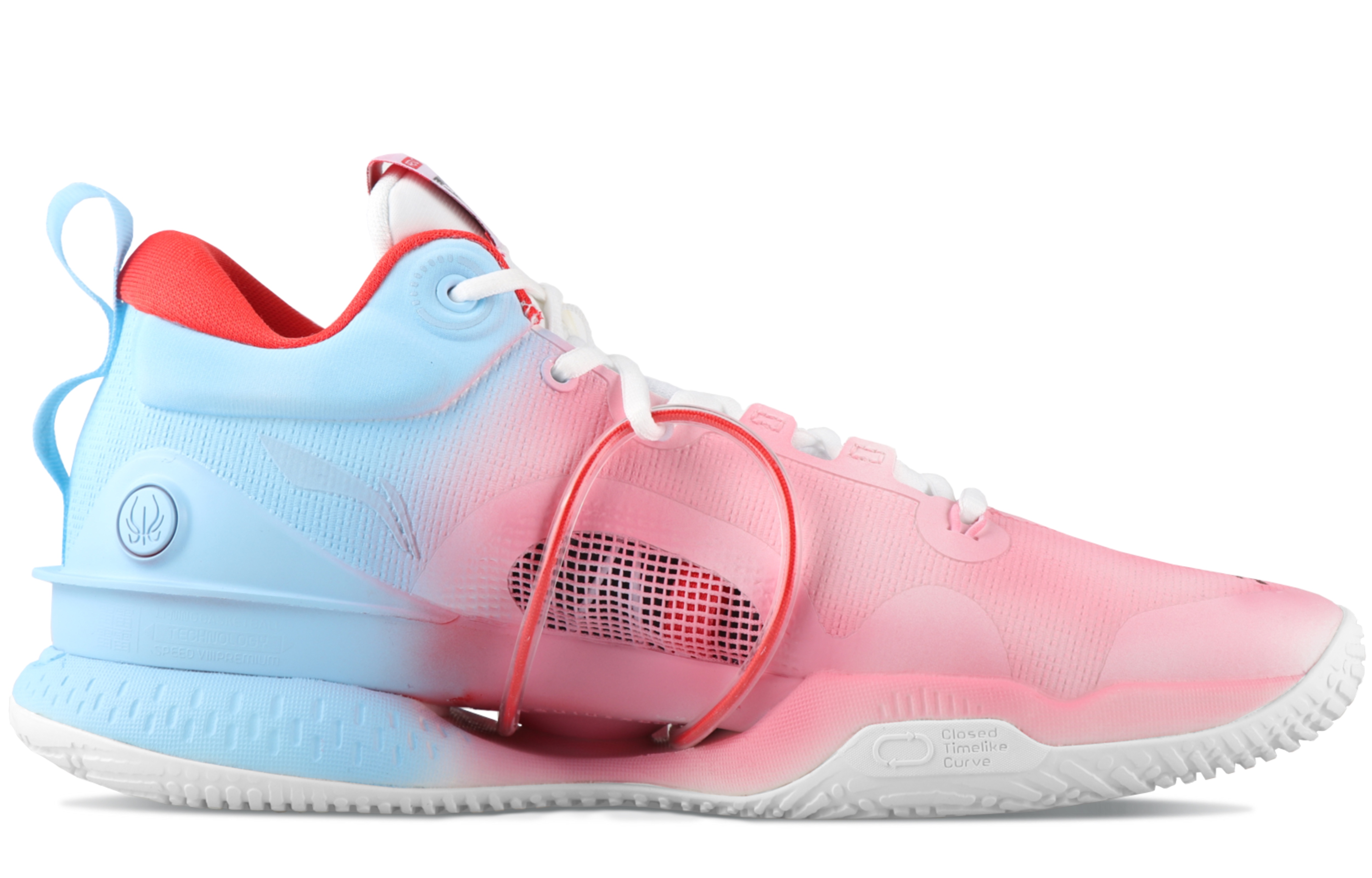 Order 리닝 쉐도우 8 '사쿠라 핑크-블루 그라데이션' (커스텀 슈즈) ABAR071-1(TeamSix-男款-樱花)