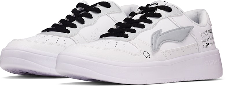 李寧カスタムスニーカー Smiley グレー/ホワイト (Rìníng kasutamu sunīkā Smiley gurei/howaito) AGCQ455-2(TeamE-男款文字笑脸灰白) Lookbook 李寧カスタムスニーカー Smiley グレー/ホワイト (Rìníng kasutamu sunīkā Smiley gurei/howaito) AGCQ455-2(TeamE-男款文字笑脸灰白)