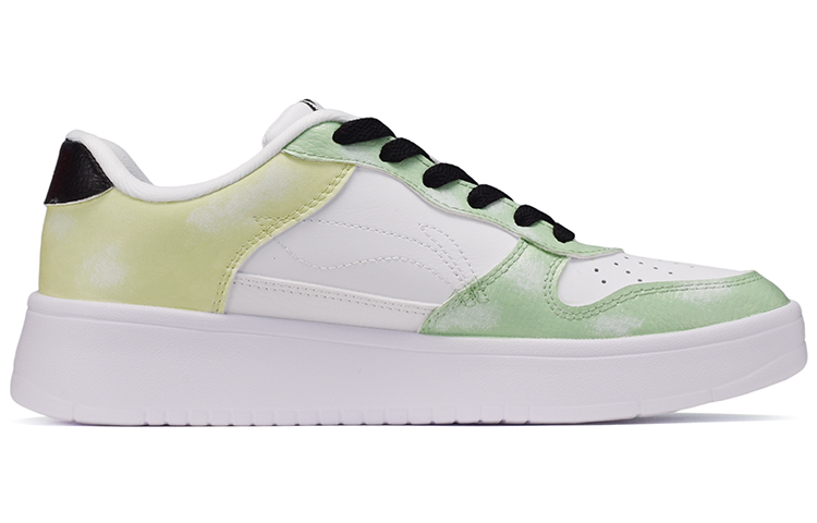 Order [Kasut Custom] Li-Ning Sneaker Rendah 'Putih Kuning Hijau' AGCQ455-2(TeamE-男款青柠奶泡青黄)