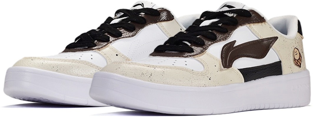 Zapatillas Li-Ning Personalizadas Chocolate y Bellota AGCQ455-2(TeamE-男款手绘皮贴灰棕) Lookbook Zapatillas Li-Ning Personalizadas Chocolate y Bellota AGCQ455-2(TeamE-男款手绘皮贴灰棕)