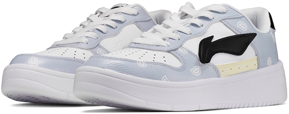 カスタムシューズ 李寧 スニーカー ロー "グレーホワイト" AGCQ455-2(TeamE-男款腰果花灰白) Lookbook カスタムシューズ 李寧 スニーカー ロー "グレーホワイト" AGCQ455-2(TeamE-男款腰果花灰白)