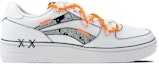 Order 리닝 스트릿 플레이어 '화이트 오렌지 그래피티' (커스텀 슈즈) AGCN357-1(Team叁-男款复古白橙S-BOX)
