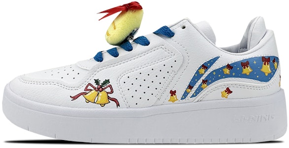 【定制球鞋】 LiNing李寧 街頭玩家 街頭玩家 是在玩鞋 低幫 聖誕鈴鐺 塗鴉 玩偶掛件 低幫 板鞋 男款 白藍黃 Buy 【定制球鞋】 LiNing李寧 街頭玩家 街頭玩家 是在玩鞋 低幫 聖誕鈴鐺 塗鴉 玩偶掛件 低幫 板鞋 男款 白藍黃