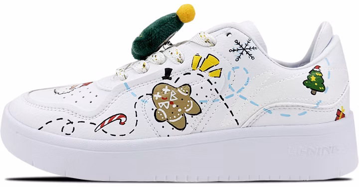 custom-shoes-li-ning-street-player-low-christmas-graffiti-white-green