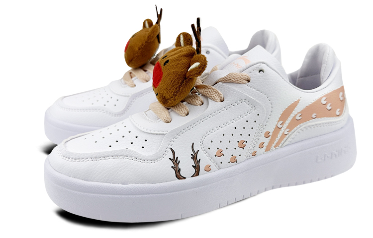 Shop [定制鞋] 李宁街头玩家低帮‘圣诞驯鹿涂鸦’ AGCQ251-2(Team叁-男款麋鹿S-BOX)