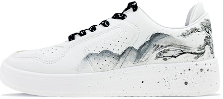 【定製球鞋】 LiNing李寧 運動生活系列 Lining 街頭玩家 極簡主義 國潮 水墨松樹 青山 寫意 低筒 板鞋 男款 黑白 Buy 【定製球鞋】 LiNing李寧 運動生活系列 Lining 街頭玩家 極簡主義 國潮 水墨松樹 青山 寫意 低筒 板鞋 男款 黑白