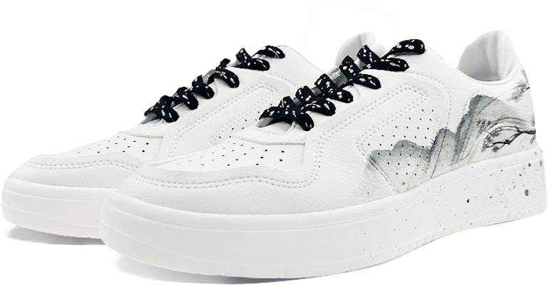 리닝 스트릿 플레이어즈 '묵송 흑백' (커스텀 슈즈) AGCQ251-2(Team40-男款水墨松树青山黑白) Lookbook 리닝 스트릿 플레이어즈 '묵송 흑백' (커스텀 슈즈) AGCQ251-2(Team40-男款水墨松树青山黑白)