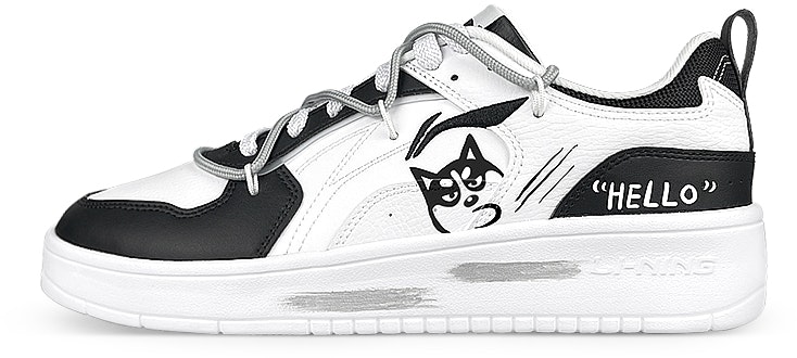 custom-shoes-li-ning-suisui-white-black-graffiti