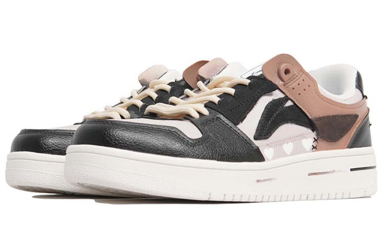 Lookbook 【定制球鞋】LiNing李寧 天跡 巧克力愛心 愛心 印花 經典 休閒 低幫 板鞋 男款 黑棕色