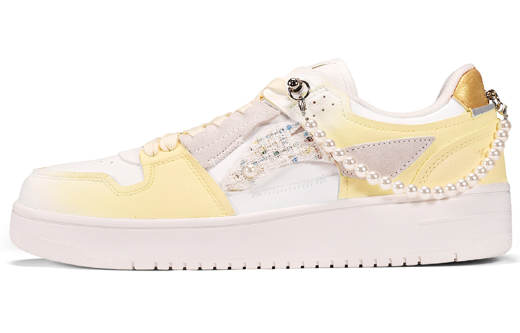 [Custom Shoes] Li-Ning Tian Ji Yellow White 'Goddess Xiao Xiang Wind'