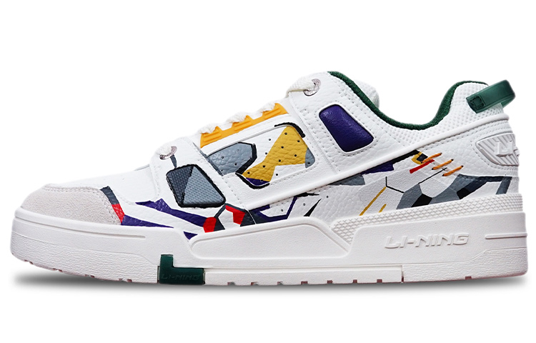 Buy 【定製球鞋】 LiNing李寧 天蝕 高達 賽博朋克機械風 手繪噴繪 低幫 板鞋 男款 白灰紫黃