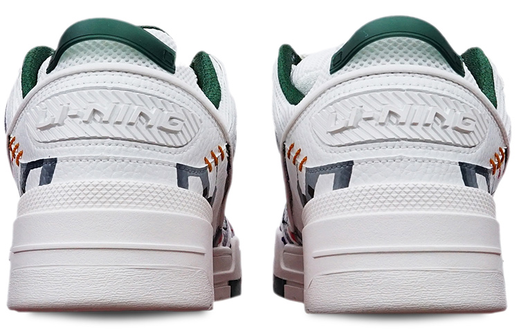 Shop 【定製球鞋】 LiNing李寧 天蝕 高達 賽博朋克機械風 手繪噴繪 低幫 板鞋 男款 白灰紫黃