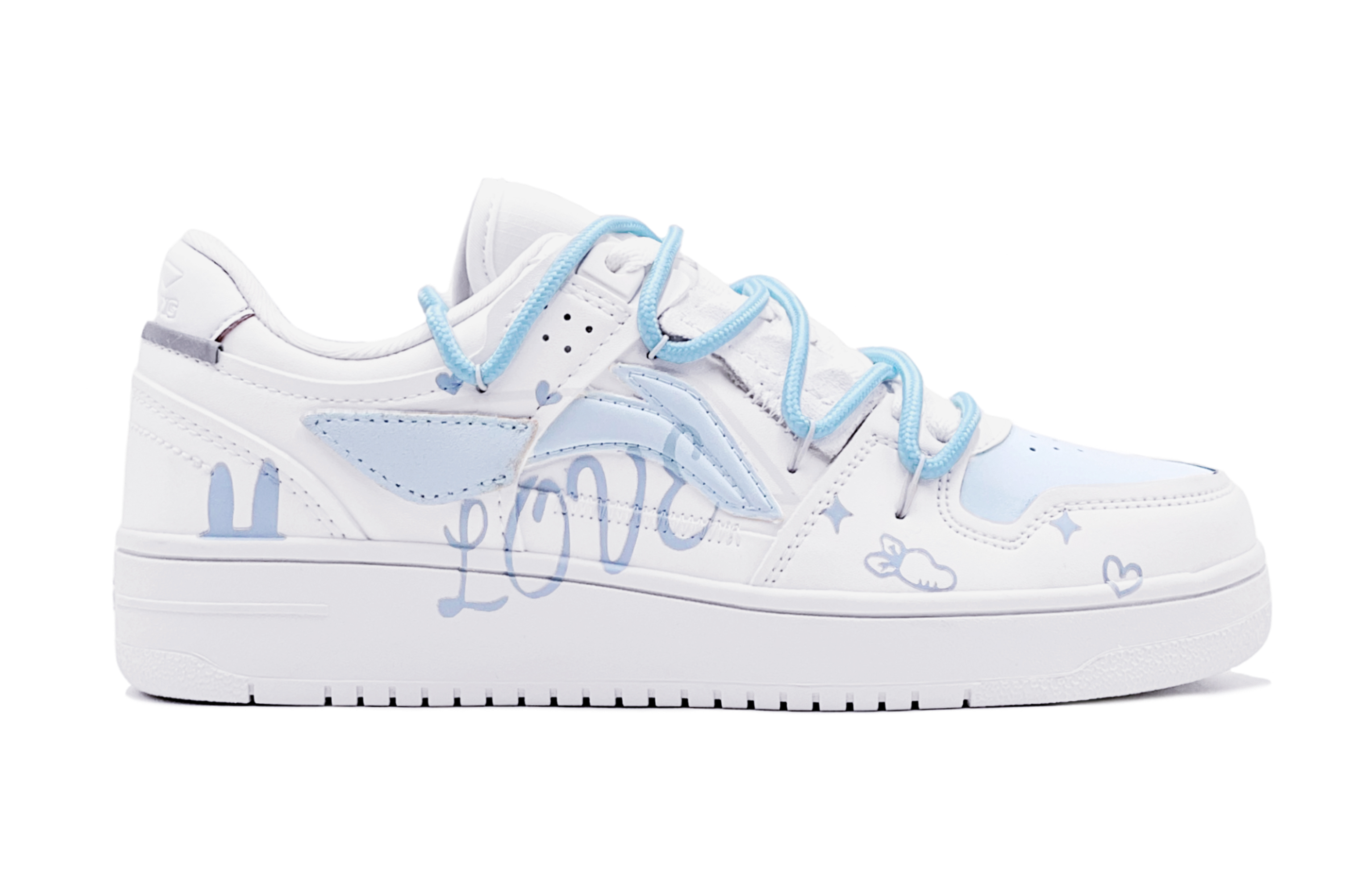 [Custom Shoes] Li-Ning Tianji 'Blue Pink Mandarins - Heart Rabbit' 圖 2