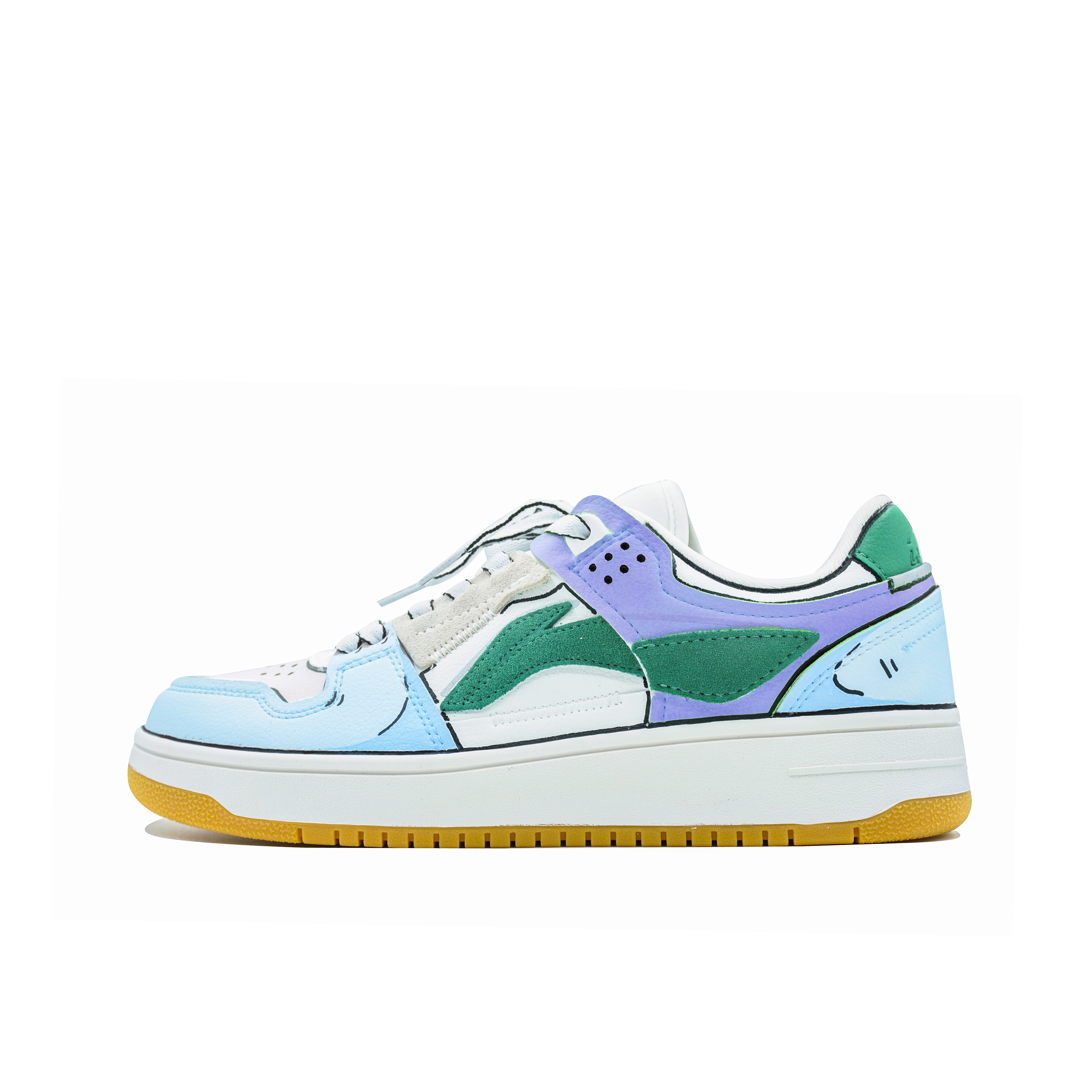 [Custom Shoes] Li-Ning Tianji 'Blue Purple Chaos Design'