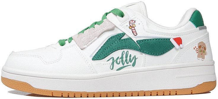 custom-shoes-li-ning-tianji-christmas-graffiti-white-green