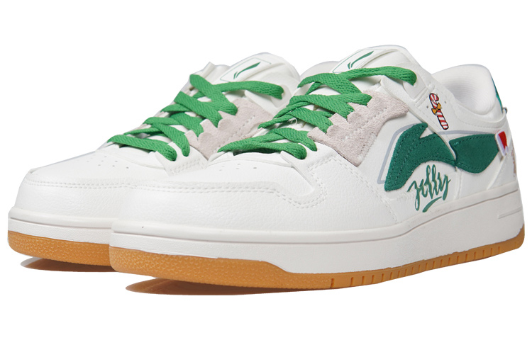 Lookbook [定制鞋款] 李宁天机 '圣诞涂鸦白绿' AGCP299-6(TeamP-圣诞涂鸦男款白绿QD)