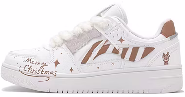 【定制球鞋】 LiNing李寧 天迹 聖誕主題 聖誕麋鹿 毛絨鞋帶 男友禮物 情侶 休閒 低幫 板鞋 男款 白棕 Buy 【定制球鞋】 LiNing李寧 天迹 聖誕主題 聖誕麋鹿 毛絨鞋帶 男友禮物 情侶 休閒 低幫 板鞋 男款 白棕