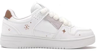 【定制球鞋】 LiNing李寧 天迹 聖誕主題 聖誕麋鹿 毛絨鞋帶 男友禮物 情侶 休閒 低幫 板鞋 男款 白棕 Order 【定制球鞋】 LiNing李寧 天迹 聖誕主題 聖誕麋鹿 毛絨鞋帶 男友禮物 情侶 休閒 低幫 板鞋 男款 白棕