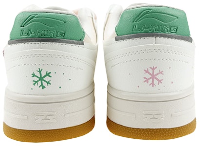 【定制球鞋】LiNing李寧 天跡 是在玩鞋 禮盒 羊羔毛 聖誕 鈴鐺 塗鴉 低幫 板鞋 男款 白綠 Purchase 【定制球鞋】LiNing李寧 天跡 是在玩鞋 禮盒 羊羔毛 聖誕 鈴鐺 塗鴉 低幫 板鞋 男款 白綠