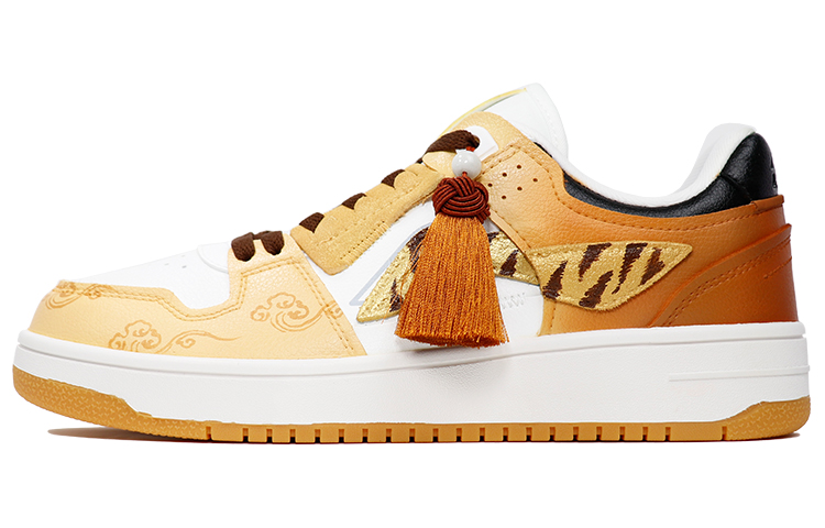 Buy 【訂製球鞋】 LiNing李寧 天跡 中國風 虎年限定 吉祥如意 新年禮物 祥云 寅虎 虎紋噴繪 專屬訂製 低幫 板鞋 男款 金棕